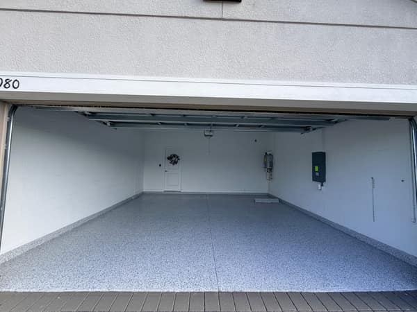 Gray Flake Garage Floor