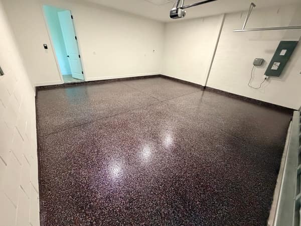 Brown Flake Epoxy Floor