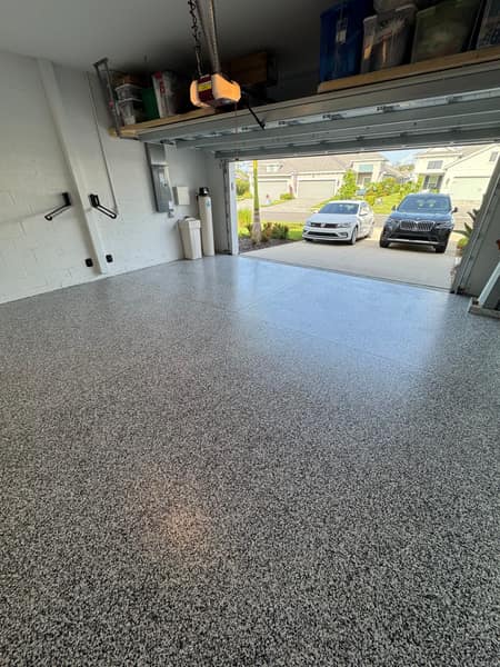 Finished Garage Epoxy Floor