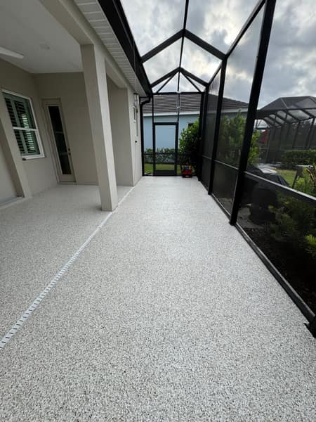 Screened Lanai Epoxy Deck