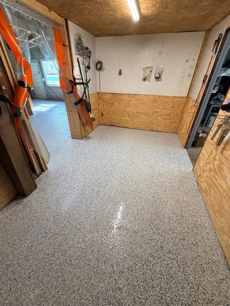 Garage Epoxy Flake Coating
