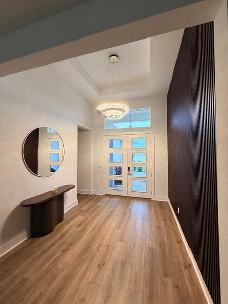 Foyer Wood Slat Wall