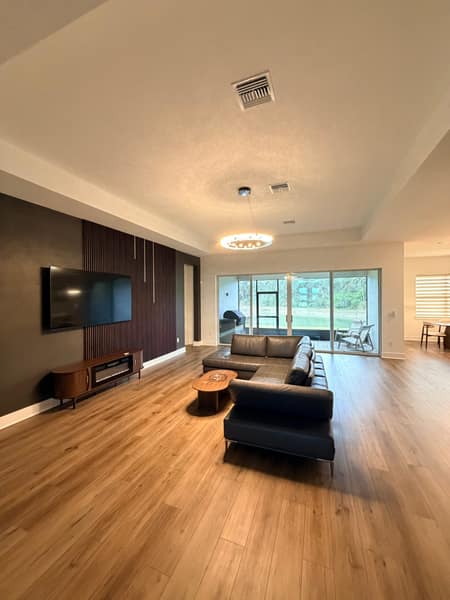 Two-Story Slat Foyer Wall
