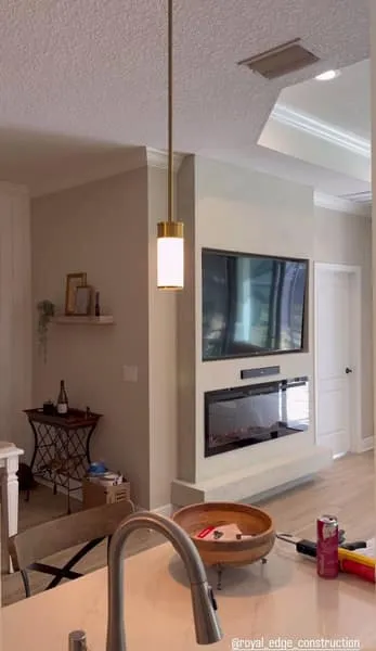 Great room and fireplace walkthrough video