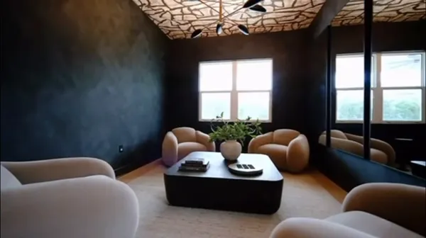 Renovated lounge and wet bar walkthrough video